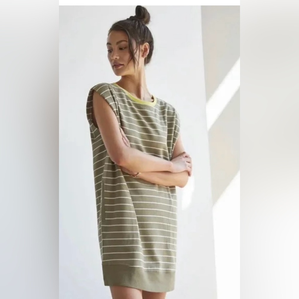 Anthropologie Daily Practice Striped Tee Dress